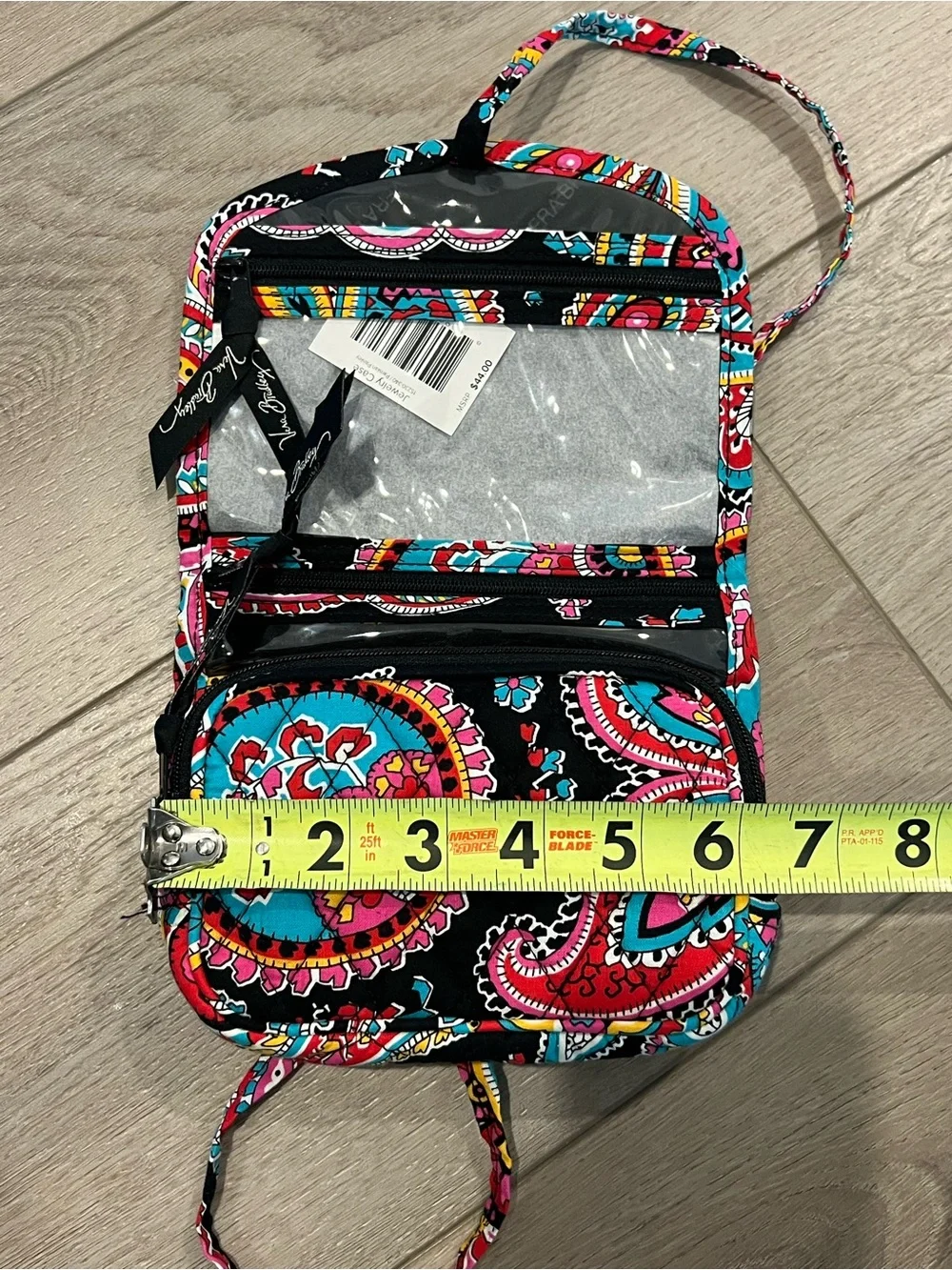 Vera Bradley Jewelry Travel Case Black and Pink Parisian Paisley NWT